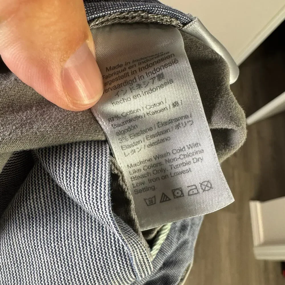 J.Crew Stretch 250 Skinny Chino Pants Mens 30x32 Gray Twill Cotton Blend Zip Fly